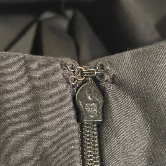 Laundry by Shelli Segal Black Straight Leg Cotton Trouser Dress Pants 6 - Picture 12 of 13